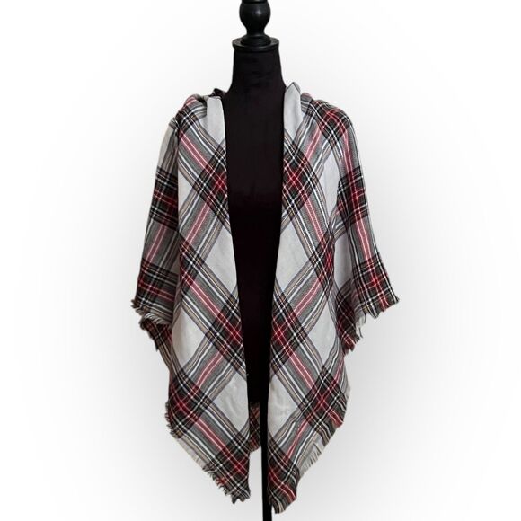 Unbranded Women's Tartan Plaid Woven Fringed Rectangle, Wrap, Shawl, Scarf - Picture 7 of 15